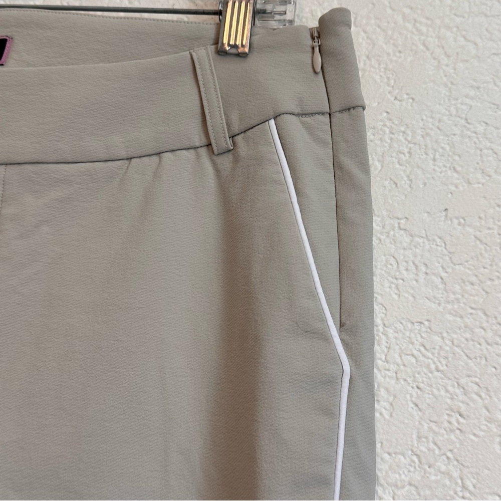Classic Women's Beige Ankle Pants - Picture 10 of 14